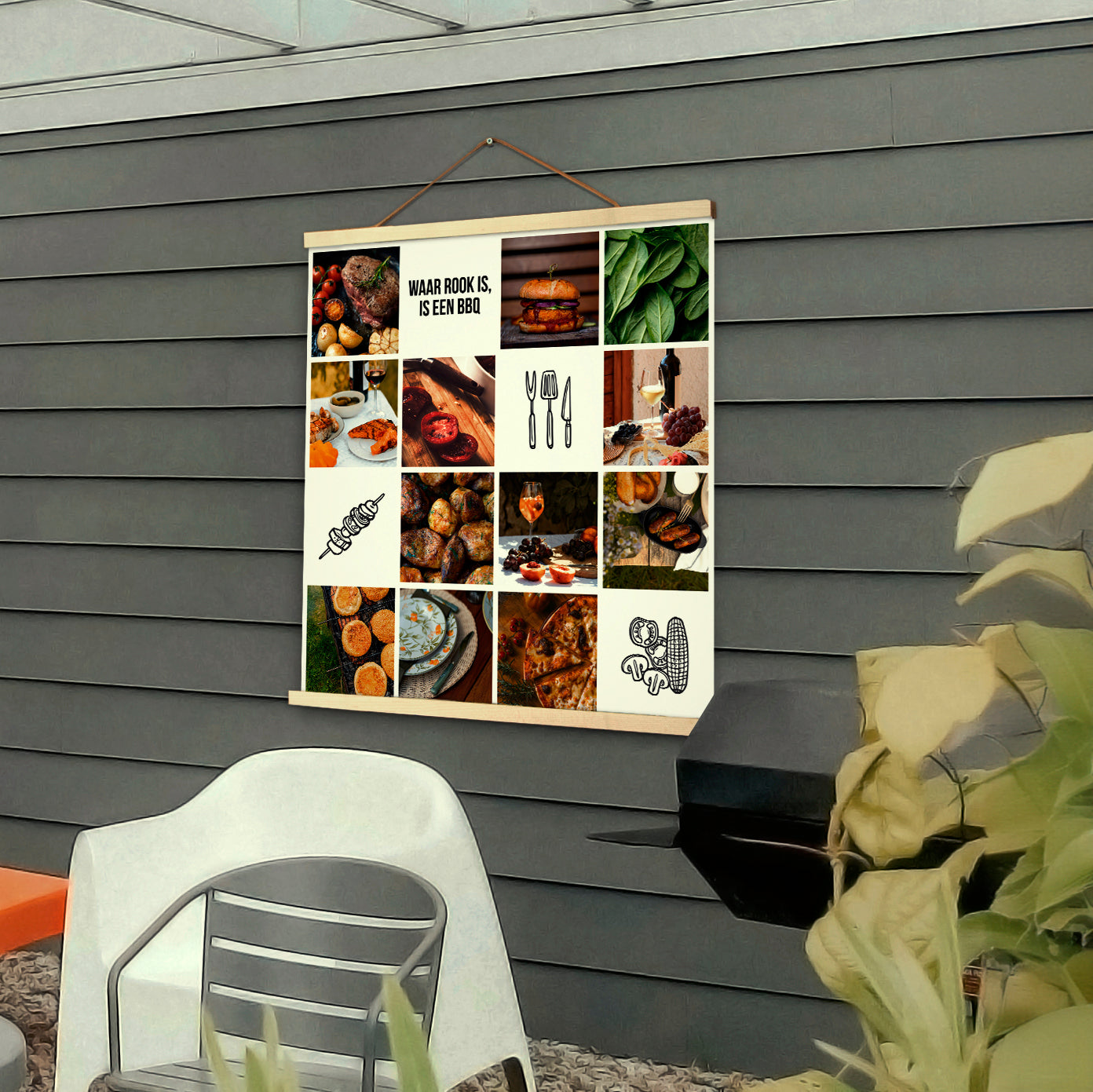 Instawall Garten Poster Quadratisch | 1:1